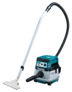 Профессиональный пылесос Makita DVC864LZ, 320 Вт, голубой/белый