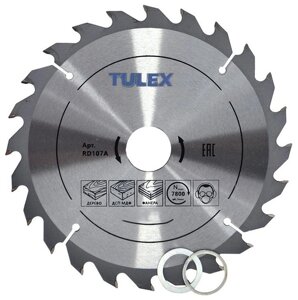 Диск пильный TULEX 8015115-24, БЫСТРЫЙ РЕЗ, по дереву, 115х22,23мм, 24Т