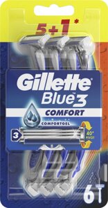 GILLETTE BLUE 3 Comfort Бритвы одноразовые 6шт