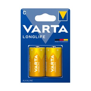 Батарейка VARTA Longlife Baby 1.5V - LR14/ C 2 шт. в блистере в Алматы от компании Trento