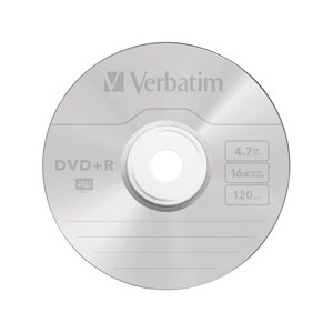 Диск DVD+R Verbatim (43500) 4.7GB 25штук Незаписанный в Алматы от компании Trento