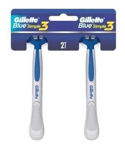 GILLETTE Blue Simple3 Бритвы одноразовые 4шт