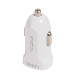Автомобильное зарядное устройство LDNIO DL-C17 1*USB Lightning Белый в Алматы от компании Trento