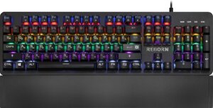 Клавиатура игровая механическая Defender Reborn GK-165DL RU, anti-ghost, радужная