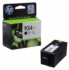 HP 934XL, Оригинальный струйный картридж HP увеличенной емкости, Черный (C2P23AE)