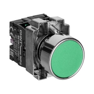 Кнопка управления CHINT NP2-BA31 без подсветки зеленая 1НО IP40 в Алматы от компании Trento