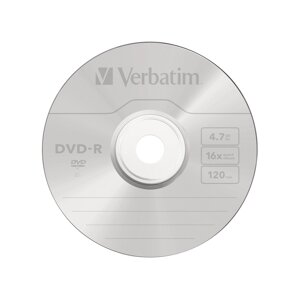 Диск DVD-R Verbatim (43523) 4.7GB 10штук Незаписанный в Алматы от компании Trento