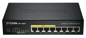 D-Link DGS-1008P/E1A Коммутатор 8-порт10/100/1000 неуправляемый с 4 PoE