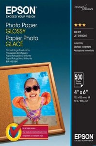 Фотобумага 10х15 Epson C13S042549 500 Л. 200 Г/М2 Glossy Paper