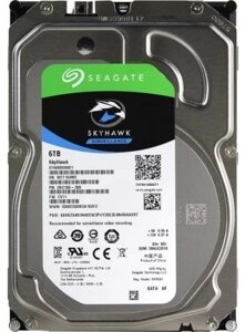 Жесткий диск для видеонаблюдения 6Tb Seagate Surveillance SkyHawk SATA 6G3.5 5400rpm 256Mb ST6000VX001.