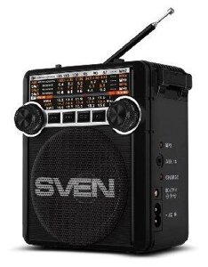 Радиоприемник SVEN SRP-355, черный в Алматы от компании Trento