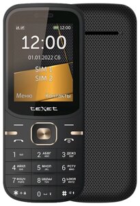 Мобильный телефон Texet TM-216 черный