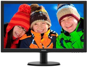 Монитор 23,6" PHILIPS 243V5QHSBA/01 Черный