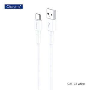 Кабель для зарядки Charome C21-02 USB-A/USB-C, белый в Алматы от компании Trento