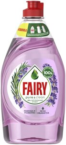 FAIRY Средство для мытья посуды Pure & Clean Лаванда и Розмарин 450мл