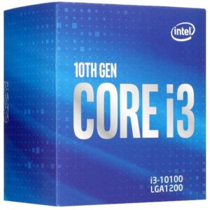 CPU Intel Core i3 10100 3,6GHz (4,3GHz) 6Mb 4/8 Core Comet Lake Intel UHD 630 65W FCLGA1200 BOX