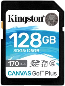 Карта памяти SD 128GB Class 10 U3 Kingston SDG3/128GB в Алматы от компании Trento