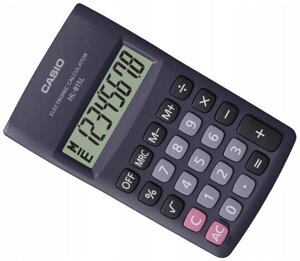 Калькулятор карманный CASIO HL-815L-BK-W-GP