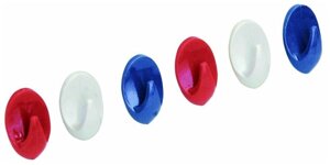 Набор крючков Аквалиния для ванной/кухни пластиковые, цветные 6шт 601 овал в Алматы от компании Trento