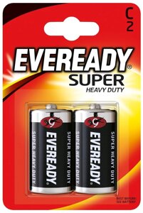 Элемент питания R14-C Eveready SHD 2 штуки в блистере