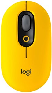 Мышка беспроводная Logitech POP with Emoji-BLAST YELLOW 2.4GHZ/BT/N/A (910-006546)