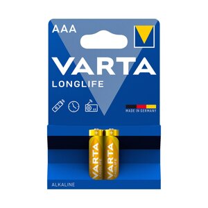 Батарейка VARTA Longlife Micro 1.5V - LR03/ AAA (2 шт) в Алматы от компании Trento