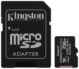 Карта памяти MicroSD 256GB Class 10 UHS-I Kingston SDCS2/256GB