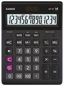 Калькулятор настольный CASIO GR-14T-W-EP в Алматы от компании Trento