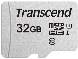 Карта памяти MicroSD 32GB Class 10 U1 Transcend TS32GUSD300S