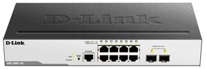 D-Link DGS-3000-10L Управляемый L2 коммутатор с 8 портами 1000Base-T и 2 портами 1000Base-X SFP в Алматы от компании Trento