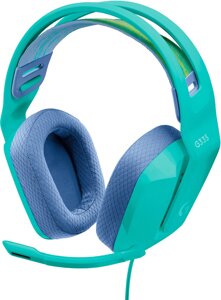 Наушники Logitech гарнитура игровая G335 MINT (981-001024)(D)