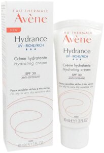 Крем для лица Avene Гидранс Оптималь UV Рич с SPF 30 40 мл (3282770208795) в Алматы от компании Trento