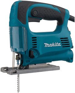 Электролобзик Makita 4329K, 450 Вт сине-зеленый