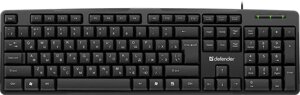 Клавиатура проводная Defender Next HB-440 (Черный), USB, ENG/RUS, стандарт, НОВИНКА!