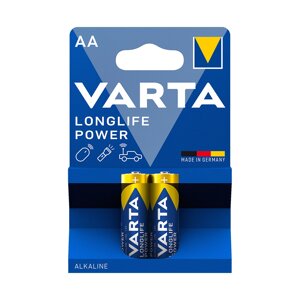 Батарейка VARTA Longlife Power Mignon 1.5V - LR6/AA 2 шт в блистере в Алматы от компании Trento