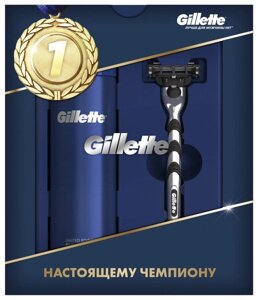 ПН GILLETTE MACH3 Бритва с 1 сменной кассетой + GILLETTE FUSION Гель для бритья UltraSens (для чувствительной кожи)