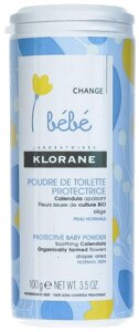 Тальк защитный Klorane BeBe 100 г 3282770200027