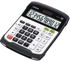 Калькулятор CASIO WD-320MT-W-EC, 12-разрядный, черный, белый