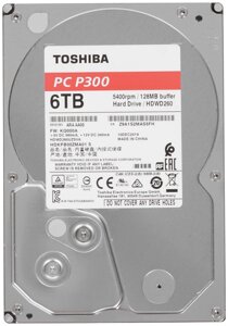 Жесткий диск HDD  6Tb TOSHIBA P300 SATA 6Gb/s 5400rpm 128Mb 3.5" HDWD260UZSVA в Алматы от компании Trento