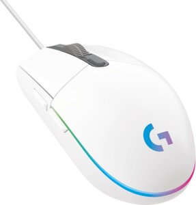 Мышь игровая Logitech G102 LIGHTSYNC WHITE 8000dpi/USB/2М/RGB (910-005824)