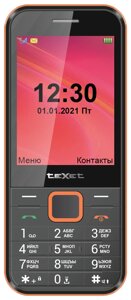 Мобильный телефон Texet TM-302 черный-красный