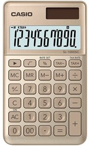 Калькулятор карманный CASIO SL-1000SC-GD-W-EP в Алматы от компании Trento
