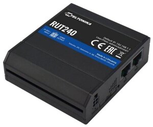 Маршрутизатор TELTONIKA/RUT240 Промышленный/WAN 1xRJ45 10/100Mbps, 1xMiniSIM – 2FF 4G/LTE (Cat 4)/LAN 1xRJ45