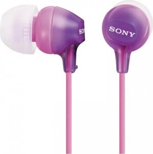 Наушники-вкладыши Sony MDREX15LPV. AE, фиолетовый