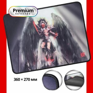 Коврик для мышки игровой Defender Angel of Death M 360x270x3 мм, ткань+резина в Алматы от компании Trento