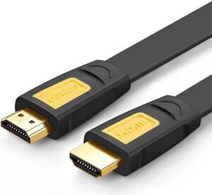 Кабель UGREEN HD101 HDMI Round Cable 15m (Yellow/Black) в Алматы от компании Trento