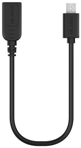 Кабель Olmio On-The-Go USB 2.0 - microUSB черный