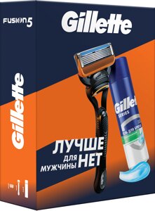 ПН Gillette FUSION Бритва с 1 кассетой +1 смен кас и TGS Гель Д/Бр Д/ЧувКожи Алоэ 200мл