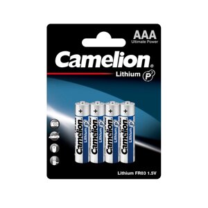 Батарейка CAMELION Lithium P7 FR03-BP4 4 шт. в блистере в Алматы от компании Trento