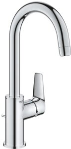 Смеситель для раковины (умывальника) Grohe BauEdge 23760001 EcoJoy L с ограничителем температуры,